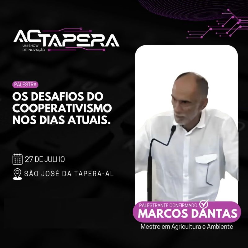 PALESTRA OS DESAFIOS DO COOPERATIVISMO NOS DIAS ATUAIS